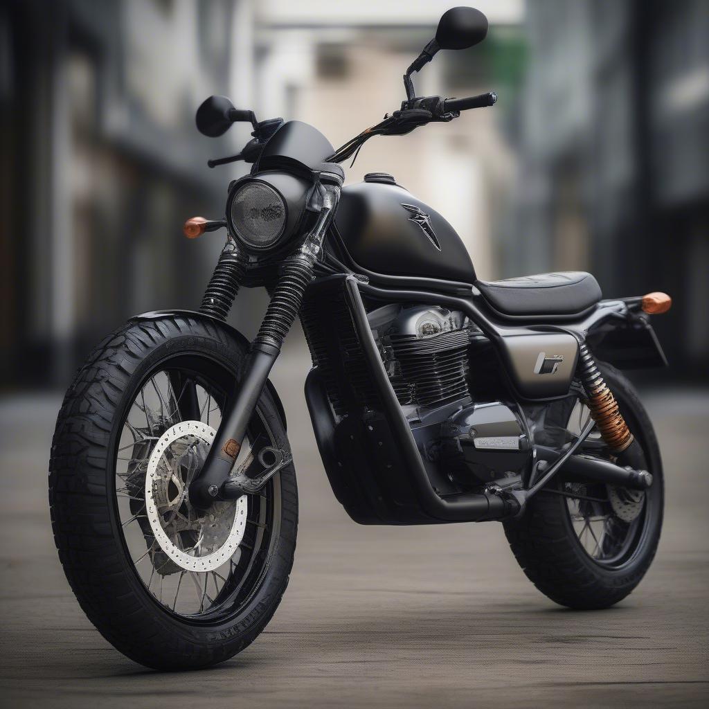 Xe Moto Scrambler Hiện Đại