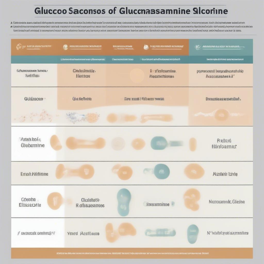 So Sánh Các Loại Glucosamine