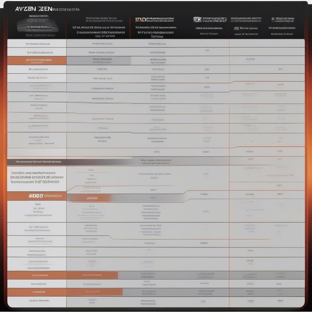 So sánh các thế hệ chip AMD Ryzen Socket AM4