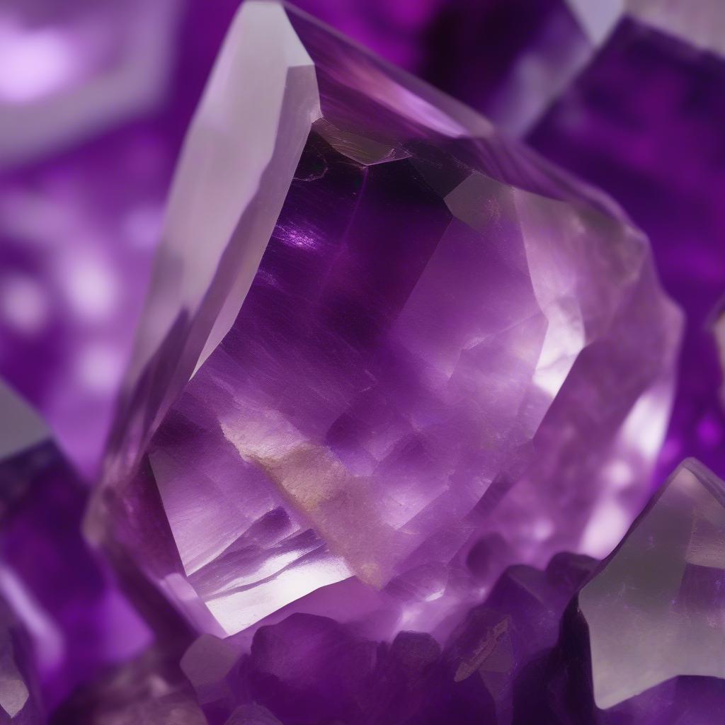 Đá Thạch Anh Tím Amethyst lấp lánh