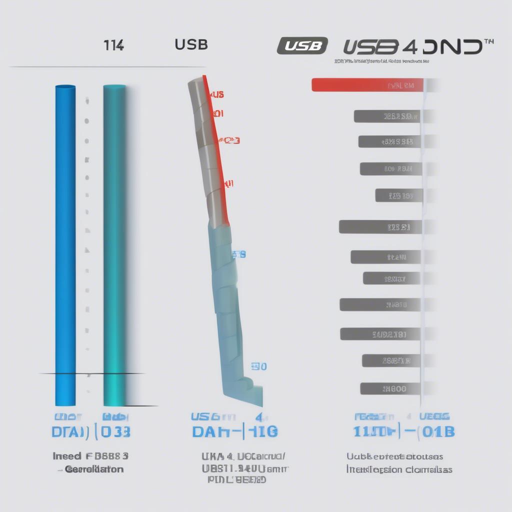 Tốc độ truyền dữ liệu của các chuẩn USB