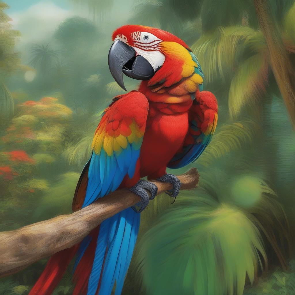 Vẹt Macaw biết nói