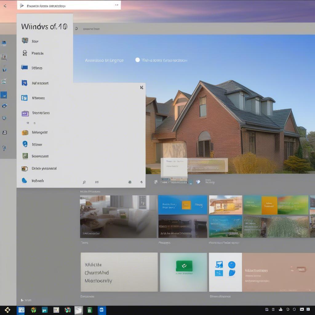 Giao diện Windows 10 Home