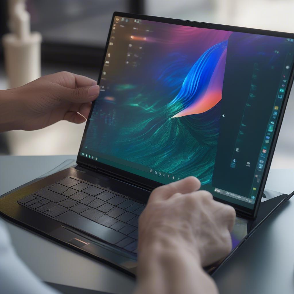 Asus ZenBook Pro Duo và màn hình phụ ScreenPad Plus tại CES 2019