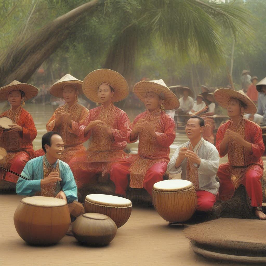 Hình ảnh minh họa các loại bài hát dân ca miền Tây