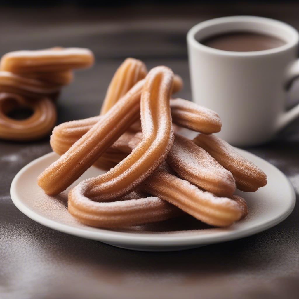 Bánh Churros Tây Ban Nha nóng giòn, phủ đường