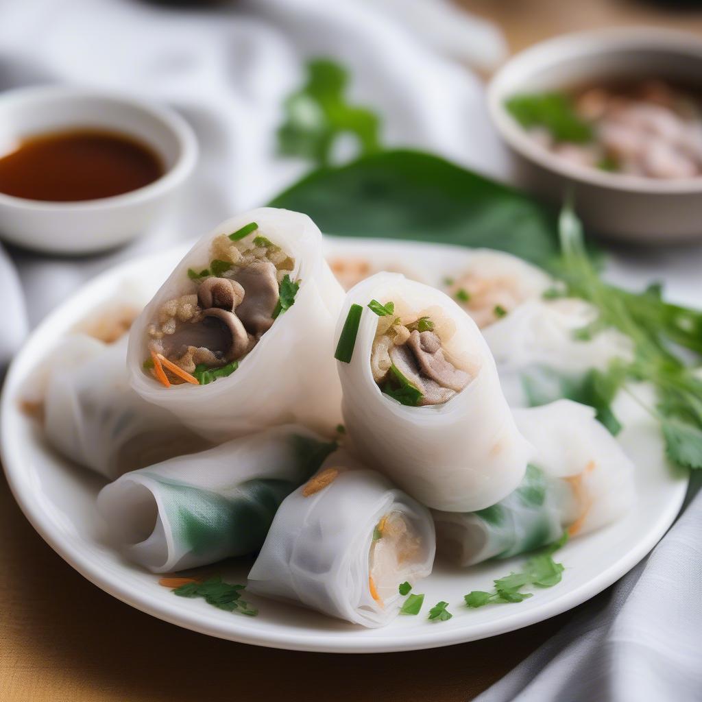 Bánh cuốn trong tiếng Trung