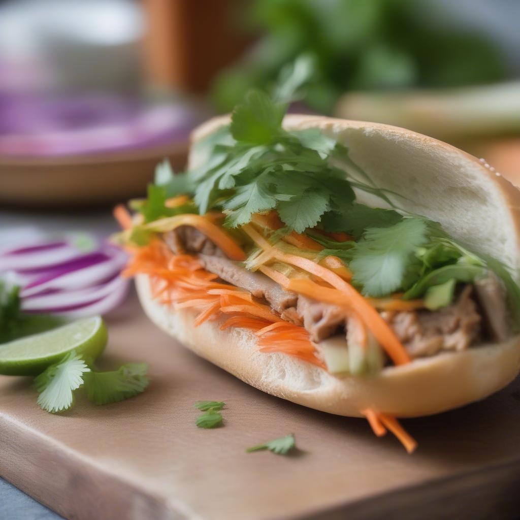 Bánh mì pate thơm ngon, hấp dẫn