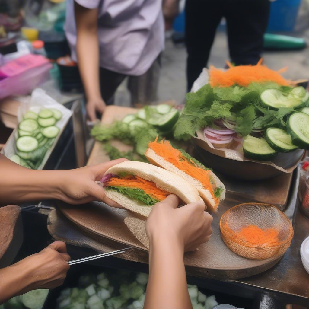 Bánh mì pate Hà Nội - món ăn đường phố đặc trưng