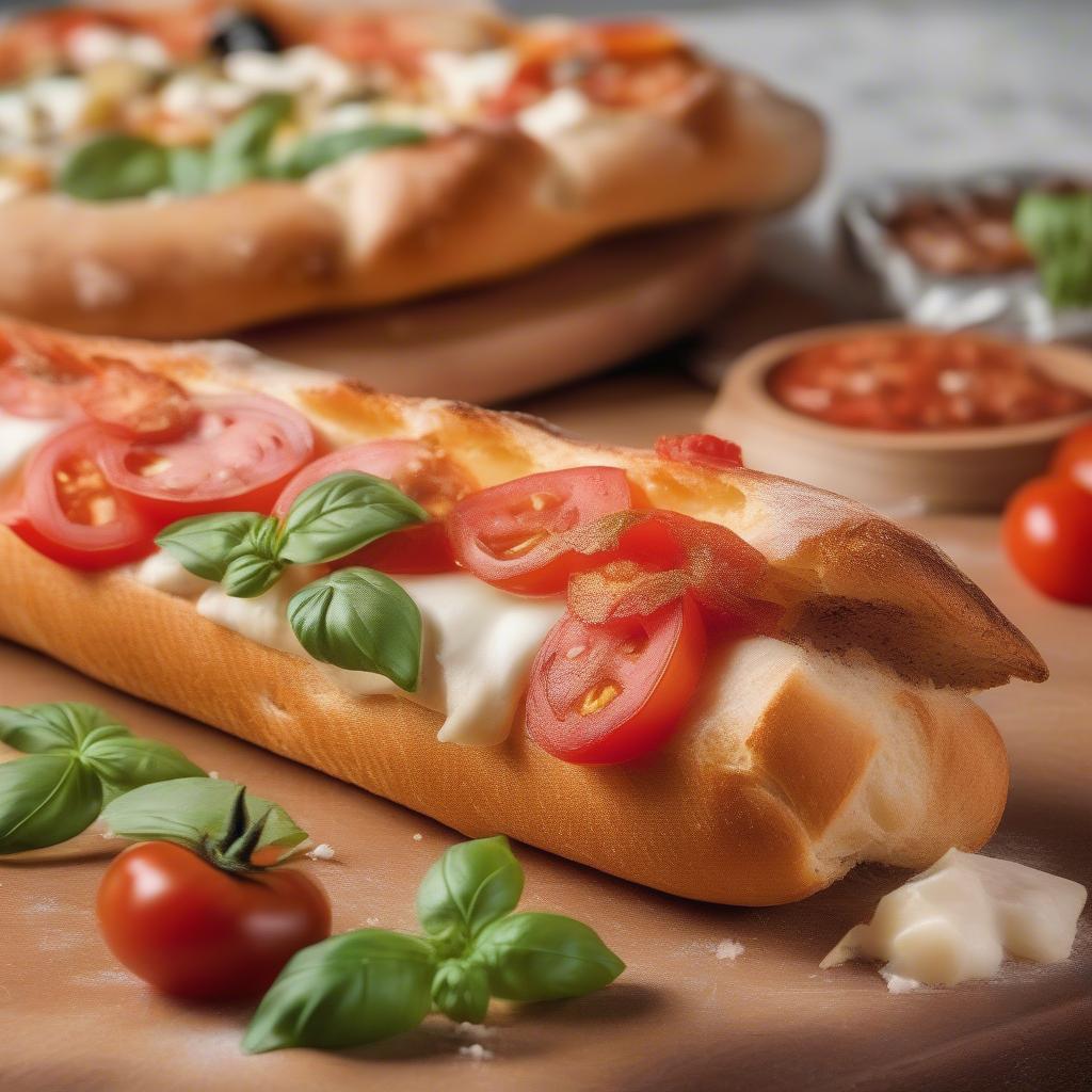 Bánh mì Pháp và Pizza Ý