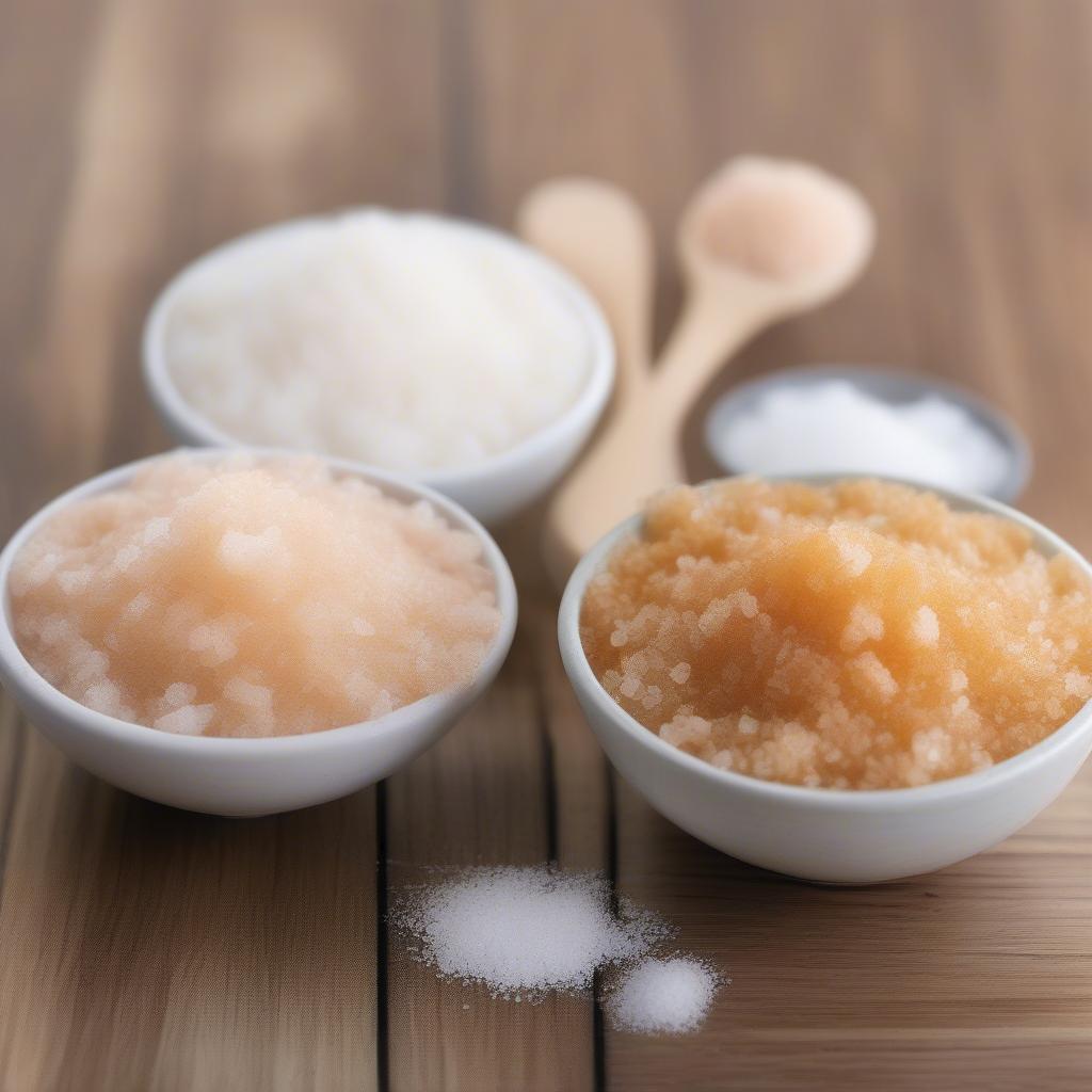 Body Scrub Đường và Muối