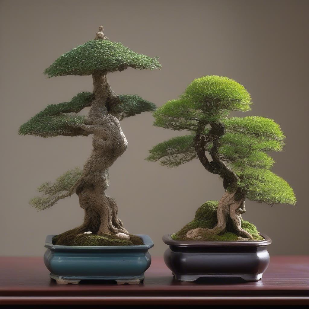 Bonsai mini Sam núi, Linh sam, Si