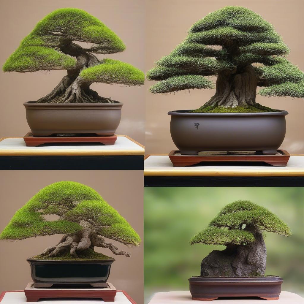 Bonsai Sanh, Tùng, Mai Chiếu Thủy