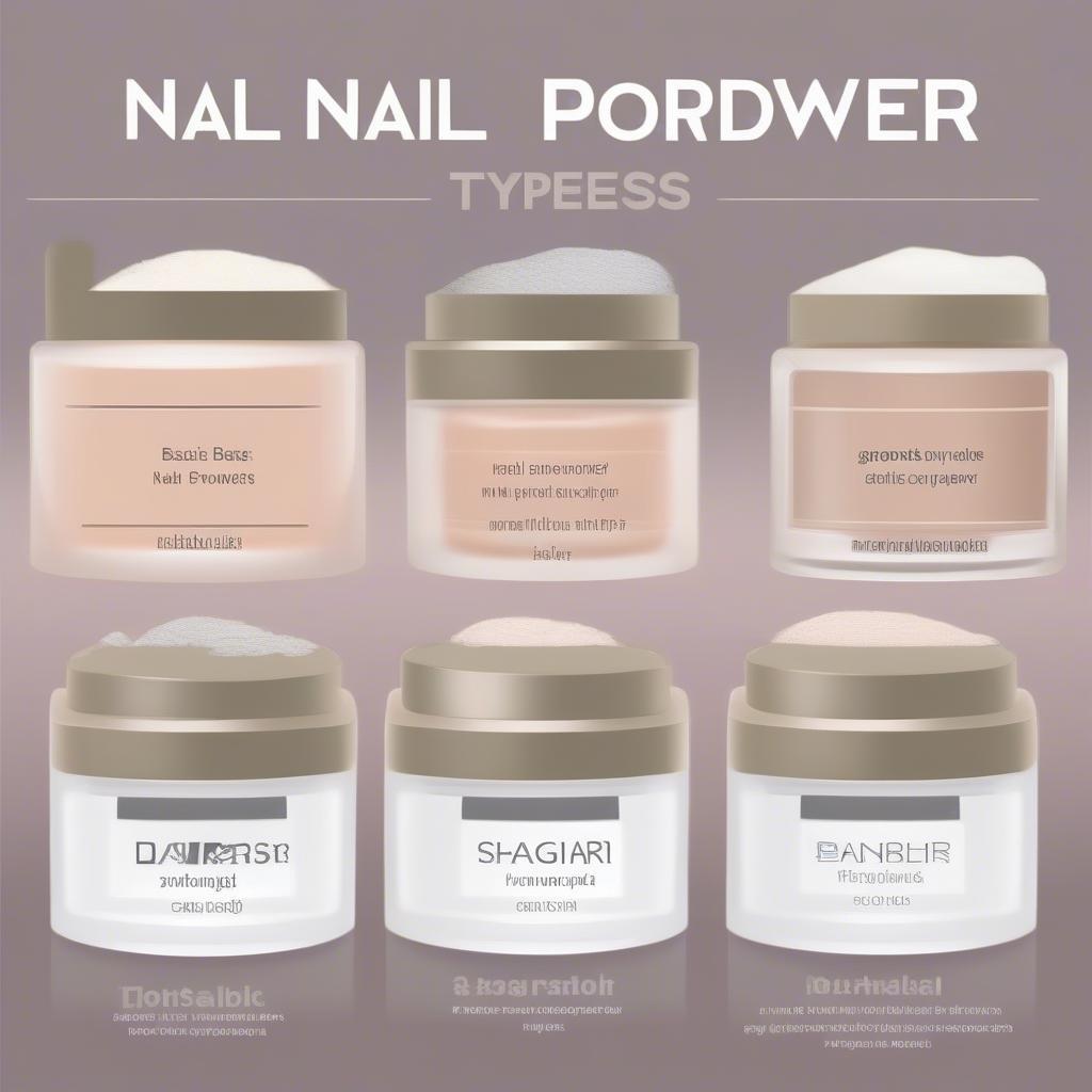 Các loại bột nail cơ bản