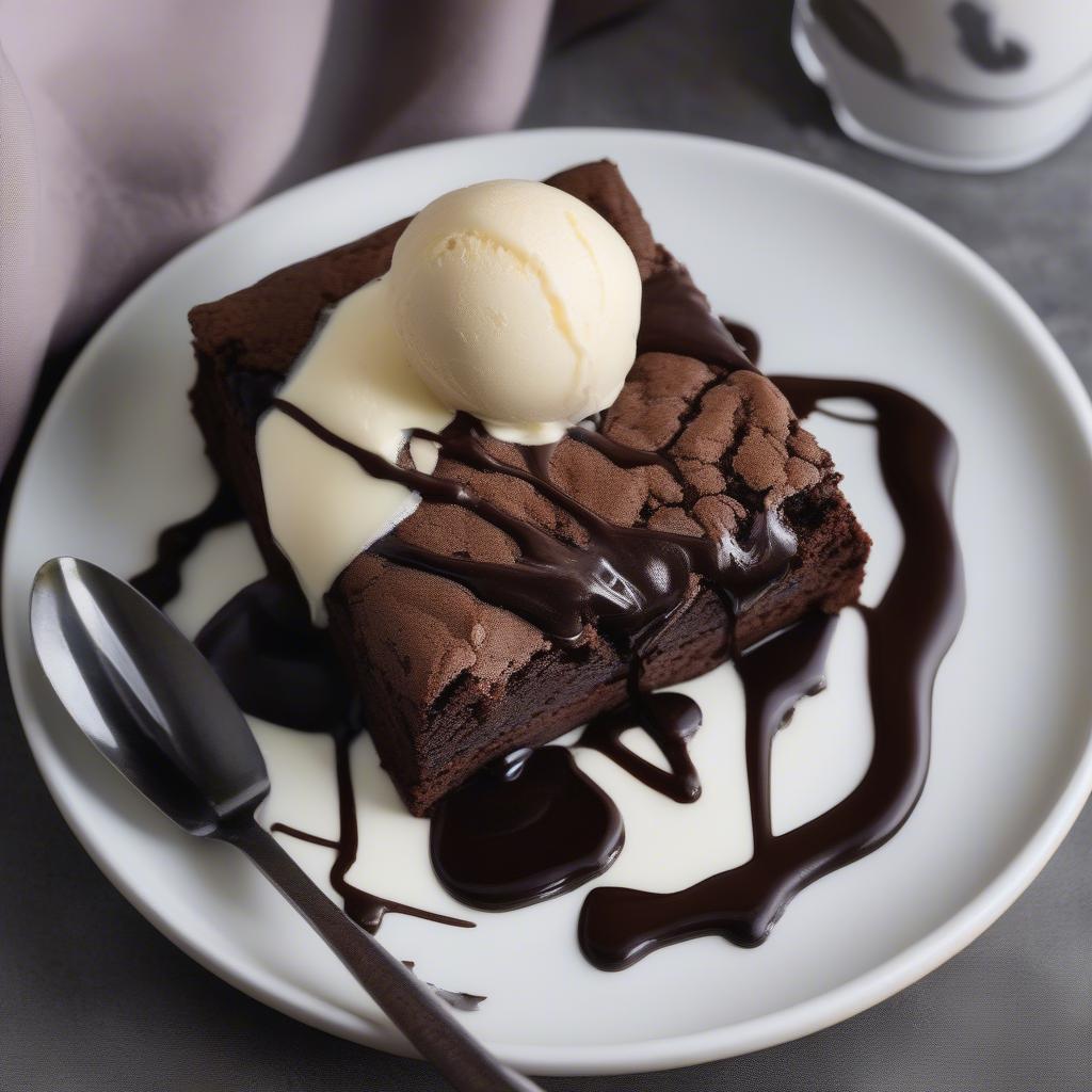 Bánh brownie socola hấp dẫn