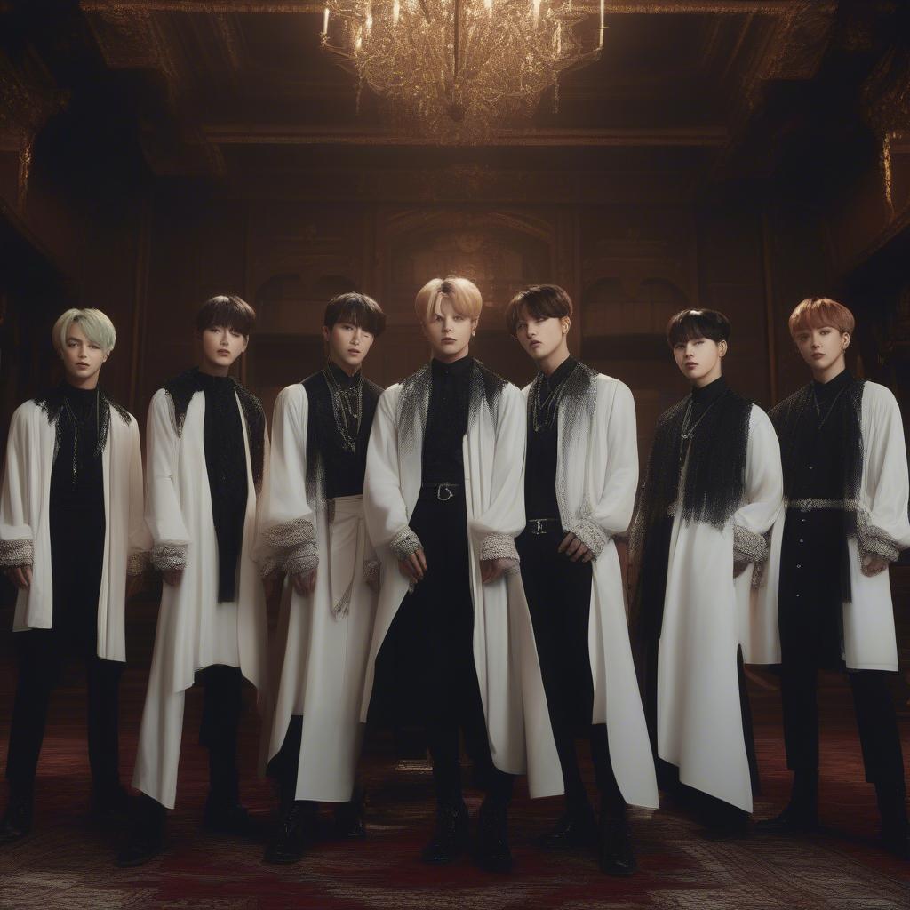 BTS trong MV Blood Sweat & Tears với concept thiên thần sa ngã