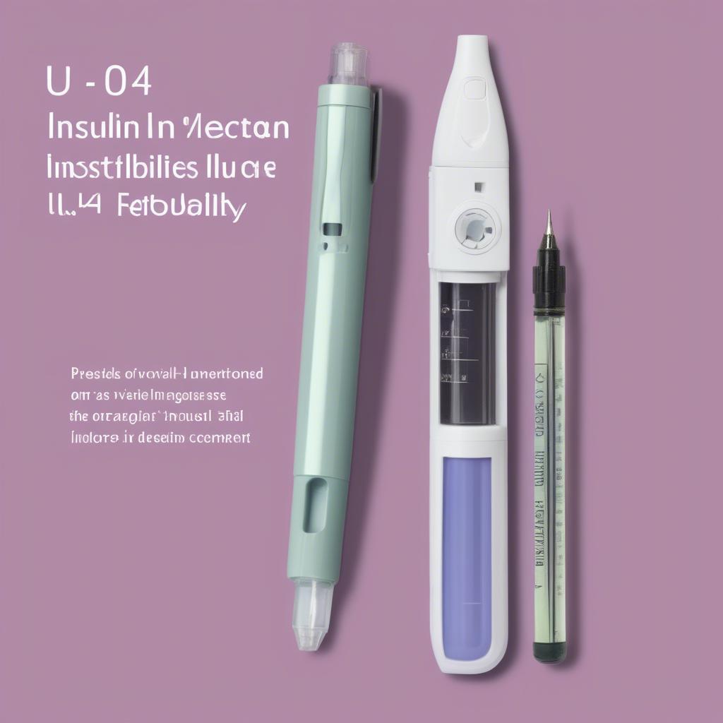 Bút tiêm insulin U40 tiện lợi