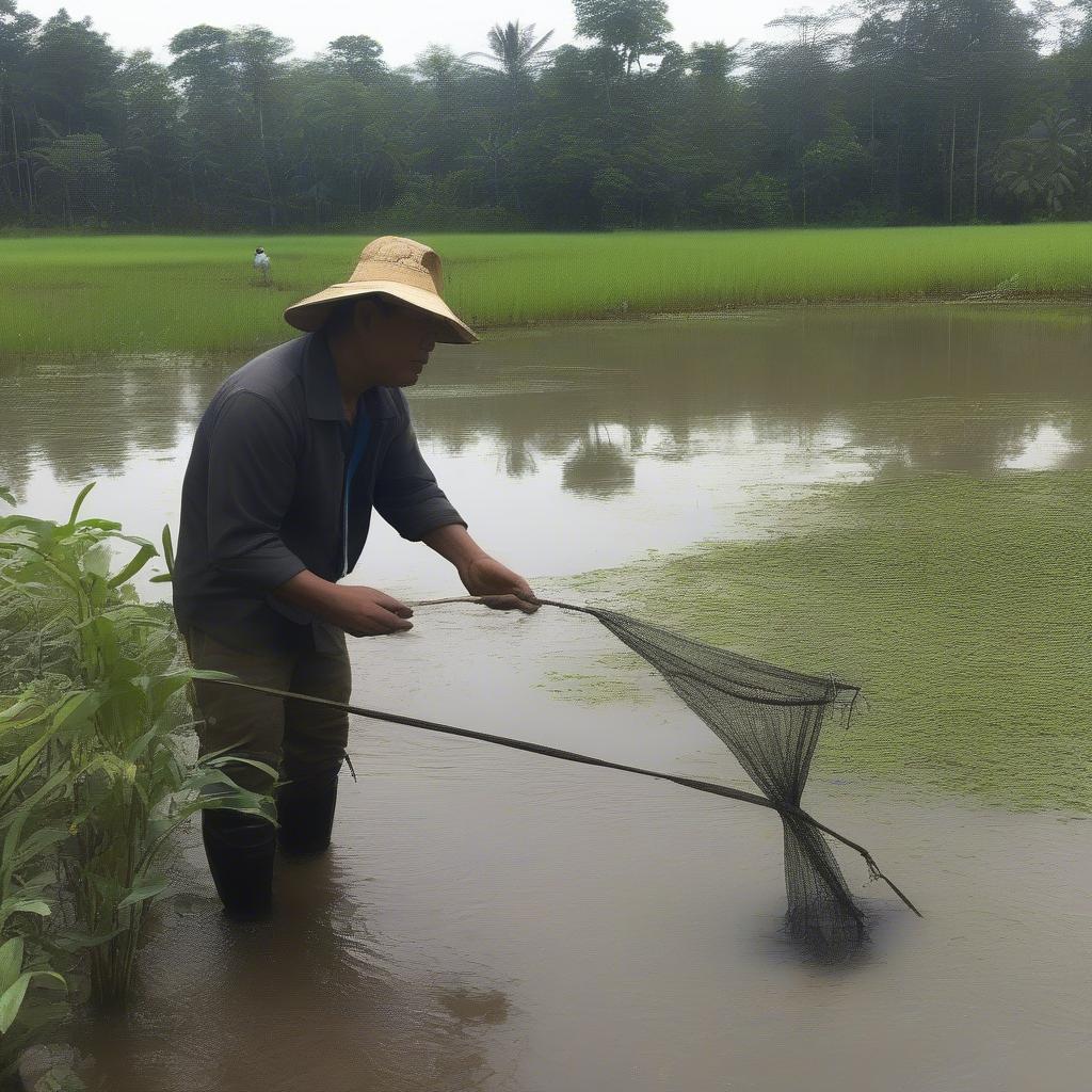 Cá lóc nuôi trong ao đất