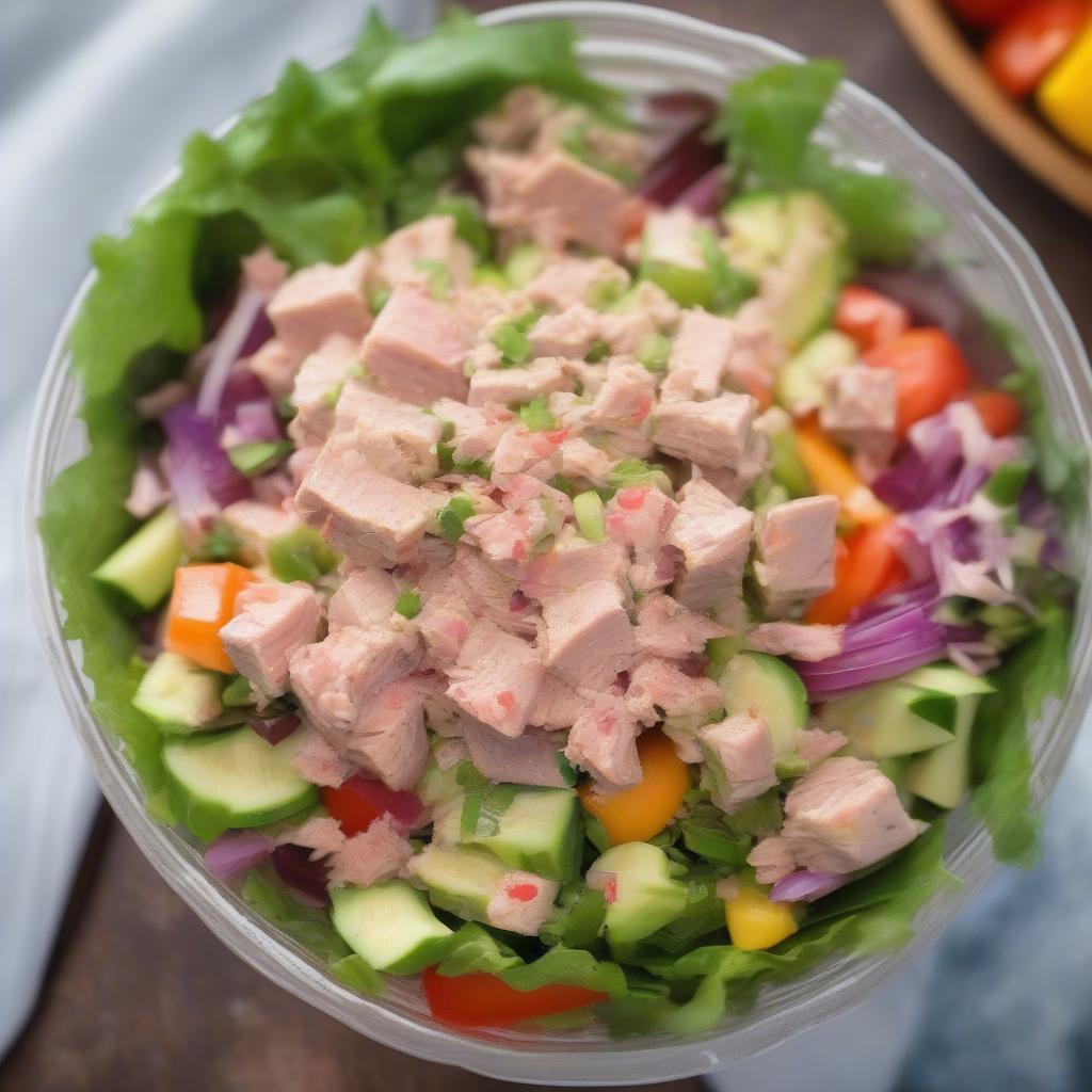 Salad cá ngừ tốt cho giảm cân