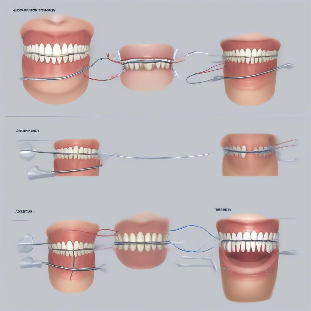 Các giai đoạn sử dụng dây cung niềng răng