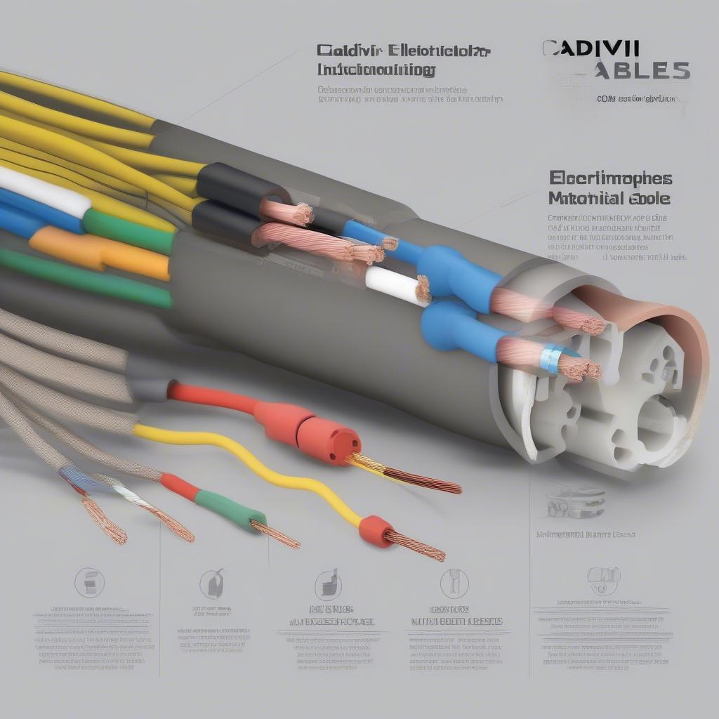 Hình ảnh các loại cáp điện Cadivi phổ biến