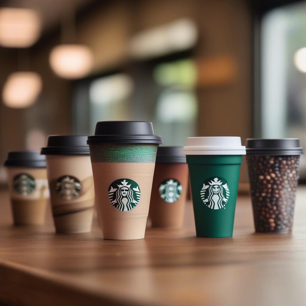 Các loại cốc Starbucks tái sử dụng