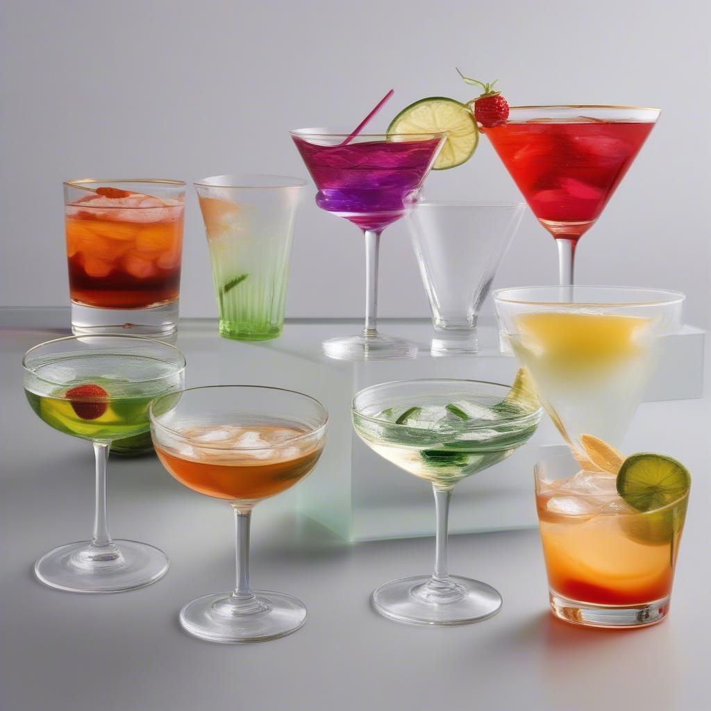 Các loại cốc uống cocktail