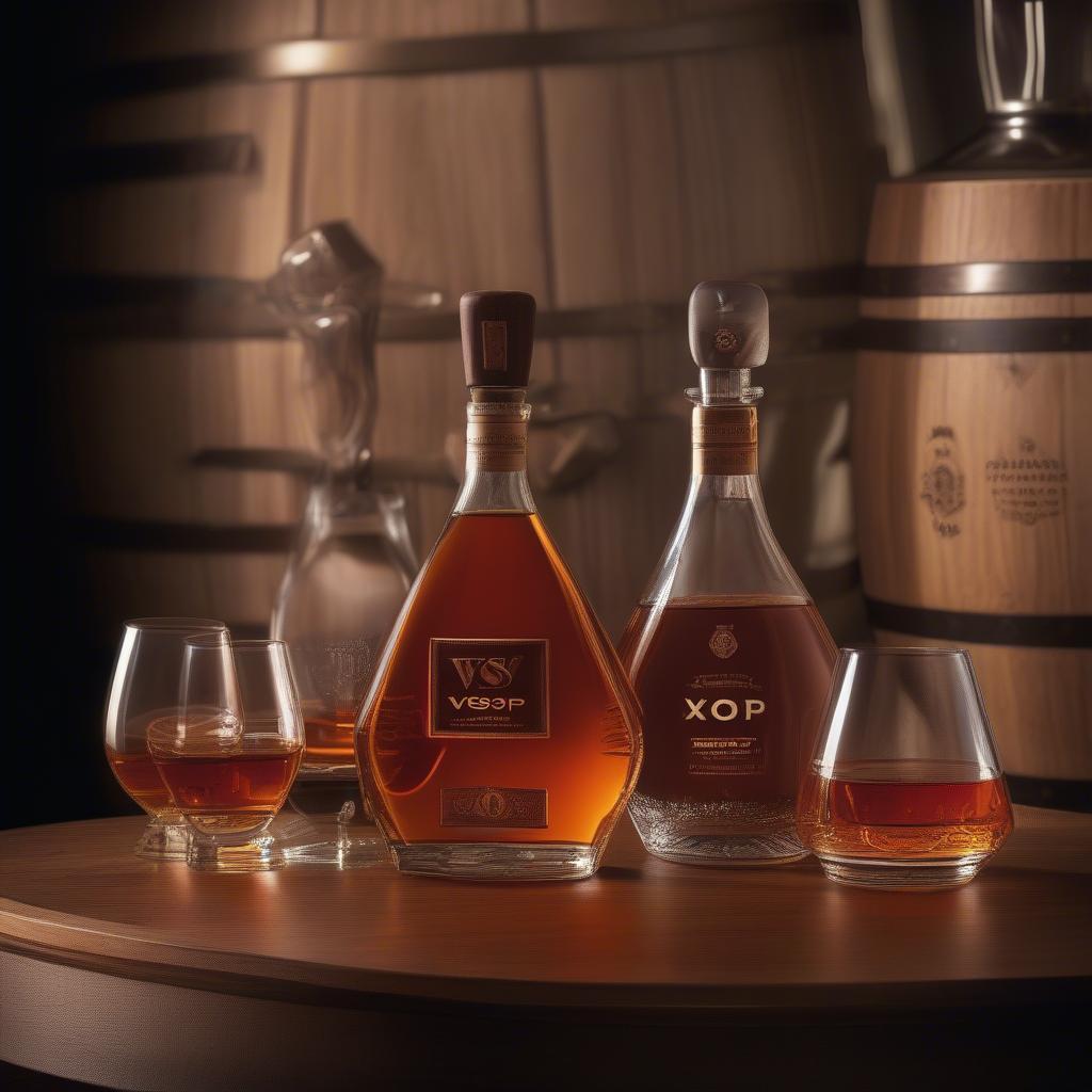 Các loại cognac VS VSOP XO