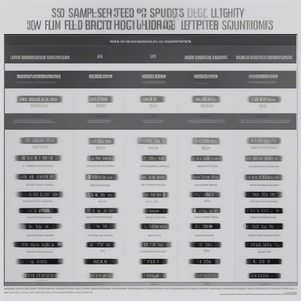 Different ISO film types for various lighting conditions