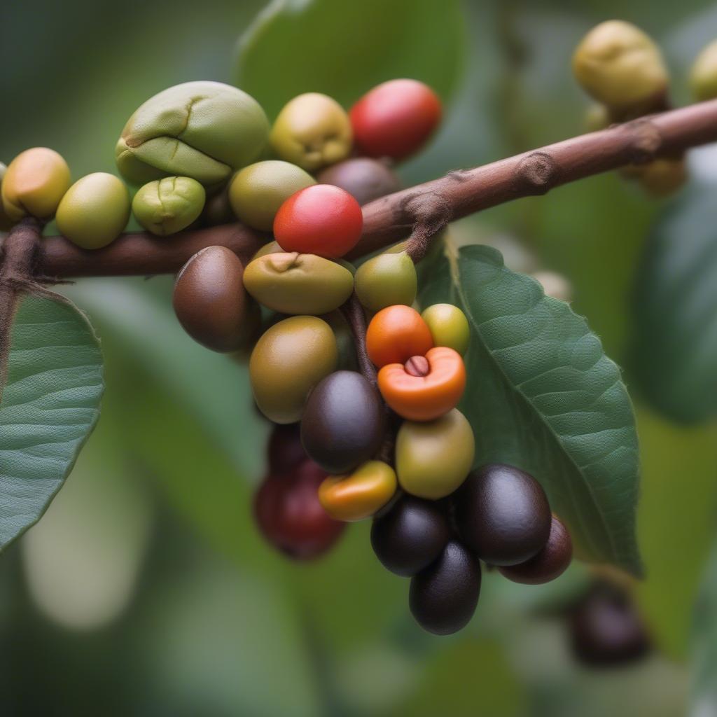 Các Loại Hạt Arabica Trên Cây