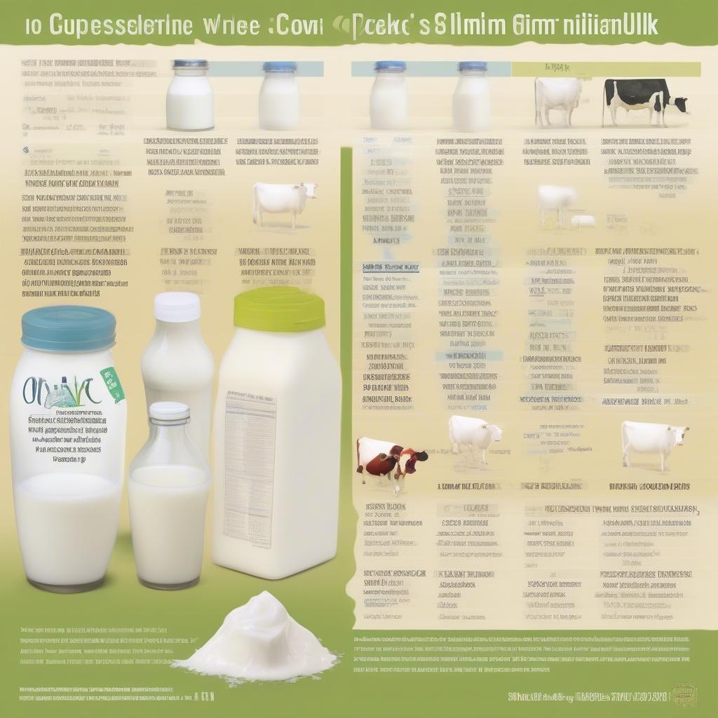 Various Types of Cow's Milk