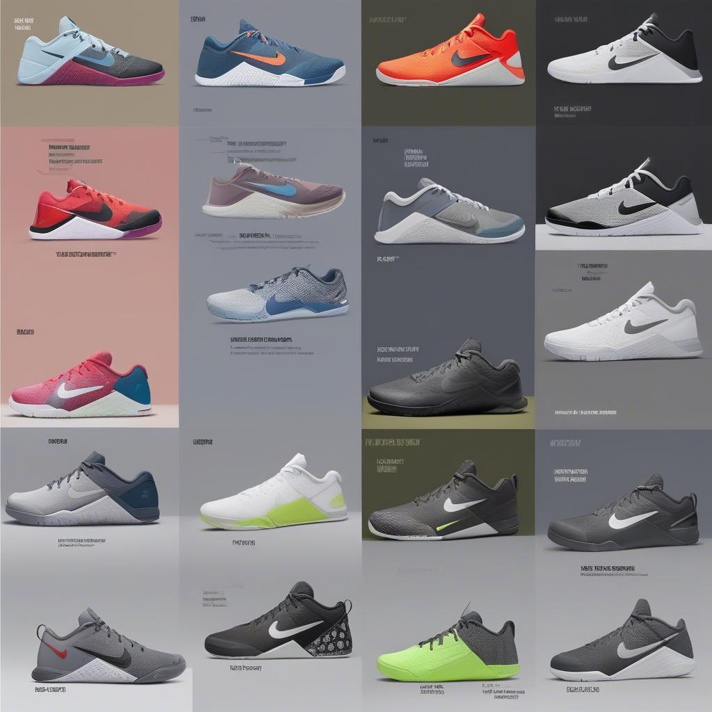 Different Nike Metcon Versions