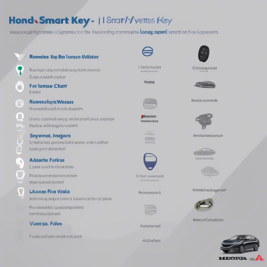 Các Phiên Bản Smart Key Honda