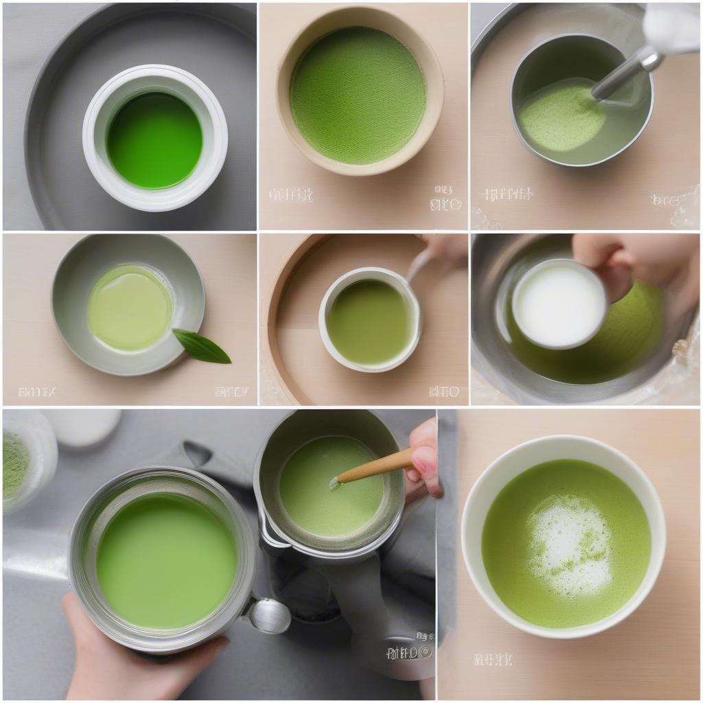 Cách làm trà sữa matcha