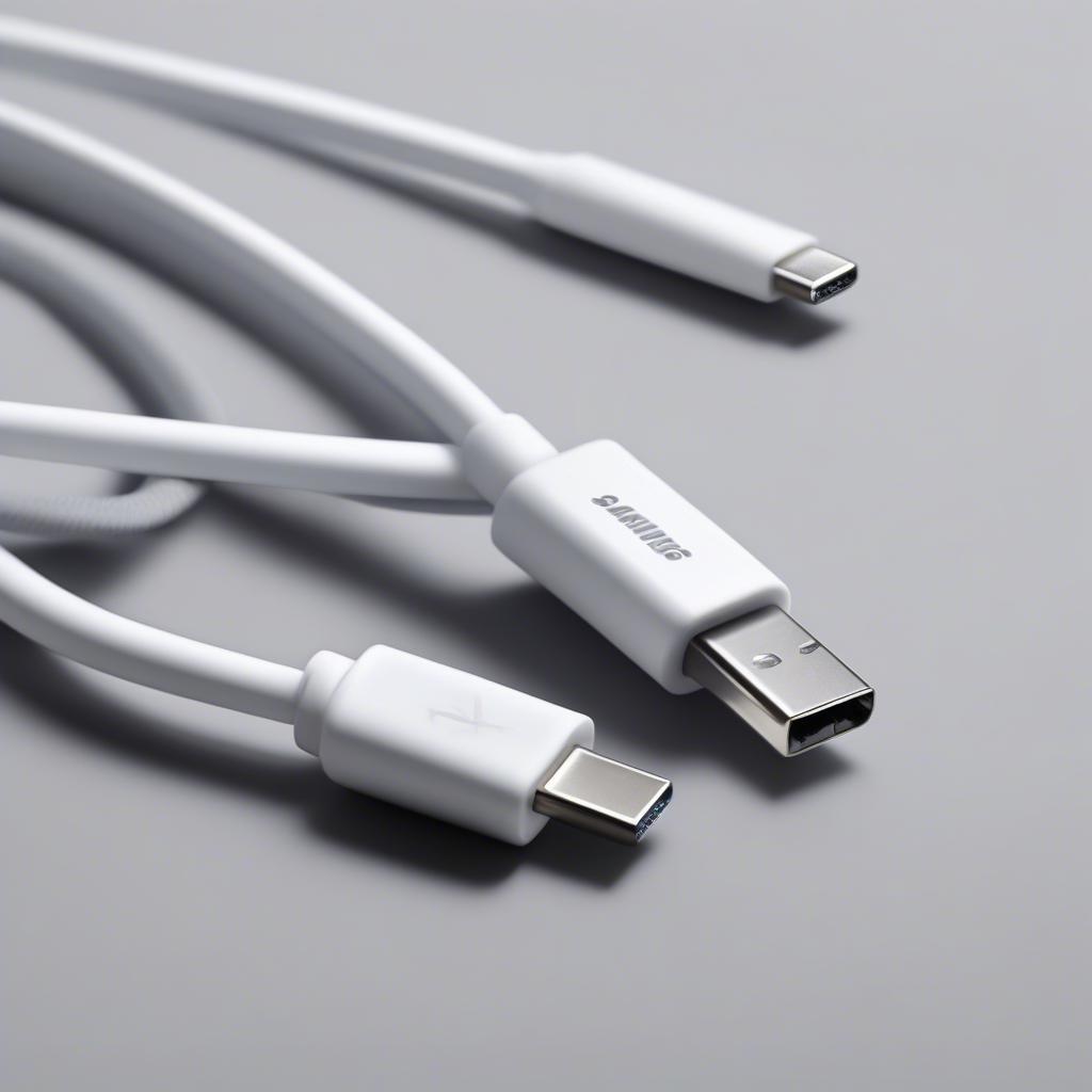 Cáp sạc Samsung USB-C màu trắng