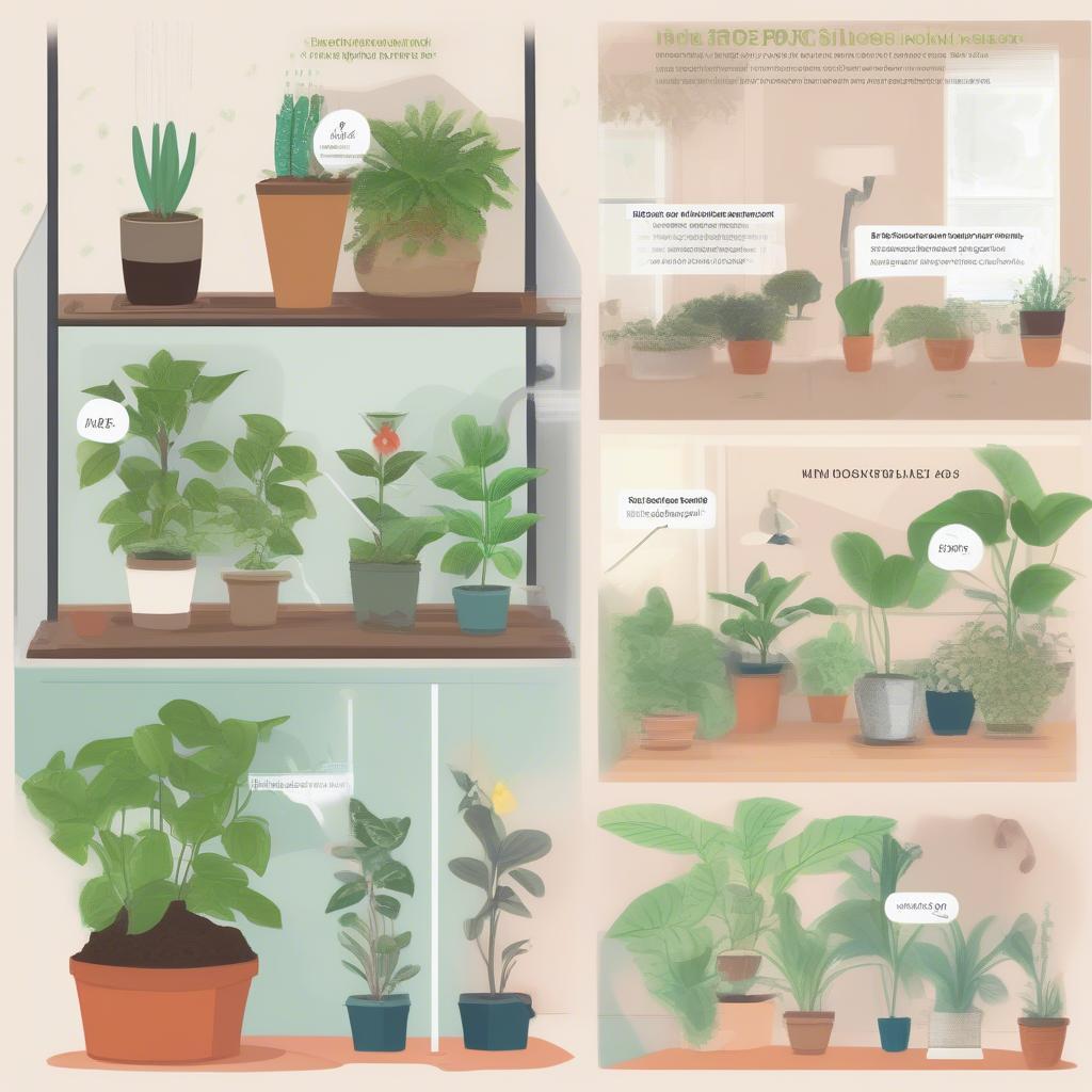 Caring for indoor plants