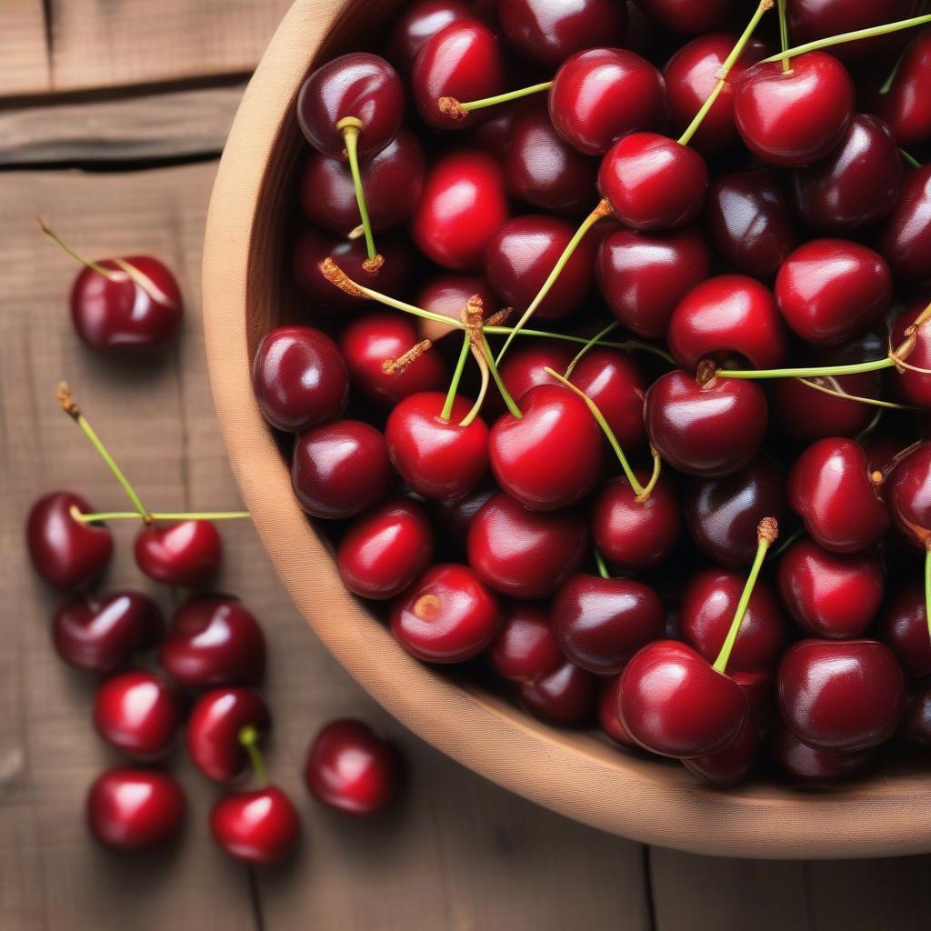 Cherry Mỹ nhập khẩu đỏ mọng, căng bóng