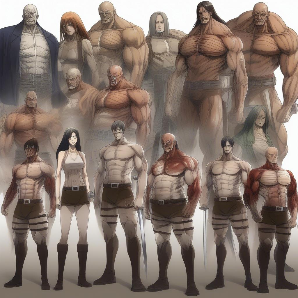 Chín Titan Shifter trong Attack on Titan