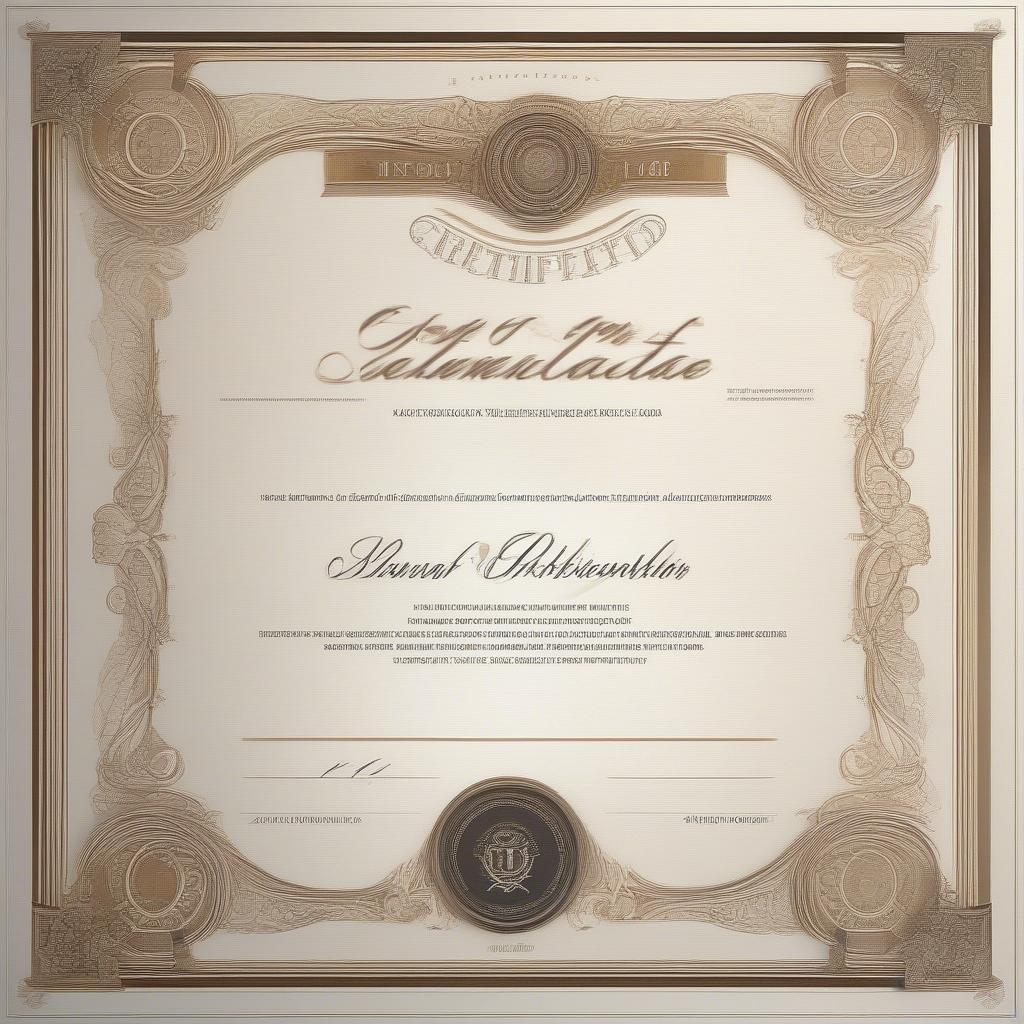 Beautiful and Professional Certificate Design