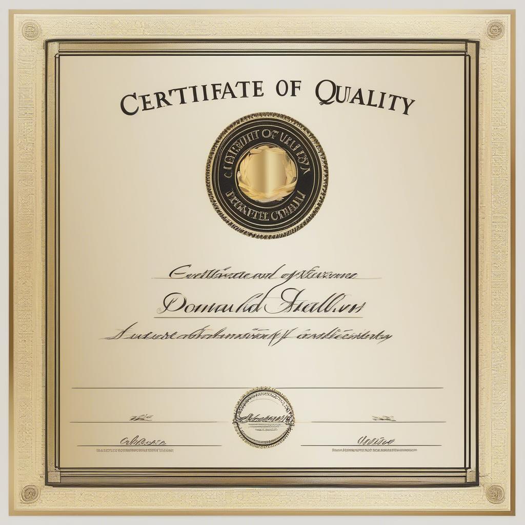 Certificate of Quality là gì?