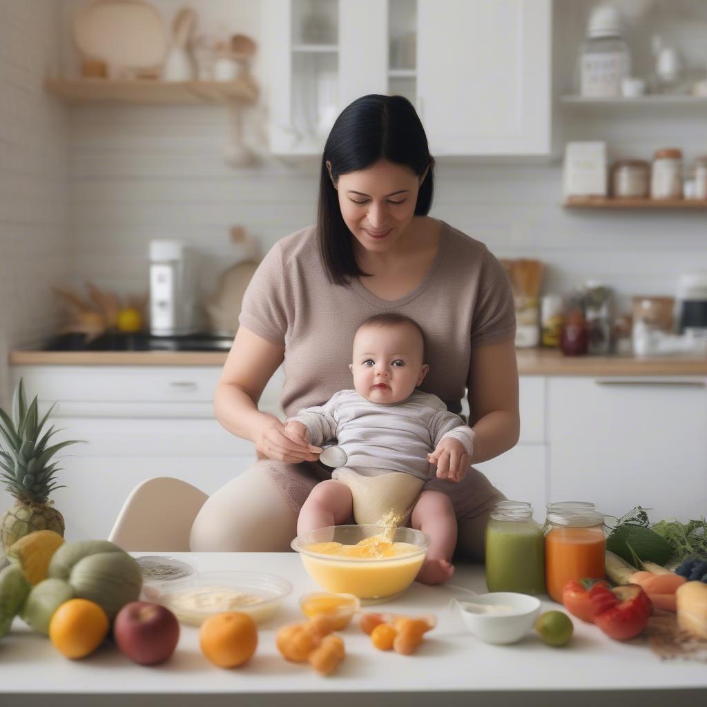 Công thức bánh ăn dặm tự làm đơn giản cho bé 7 tháng