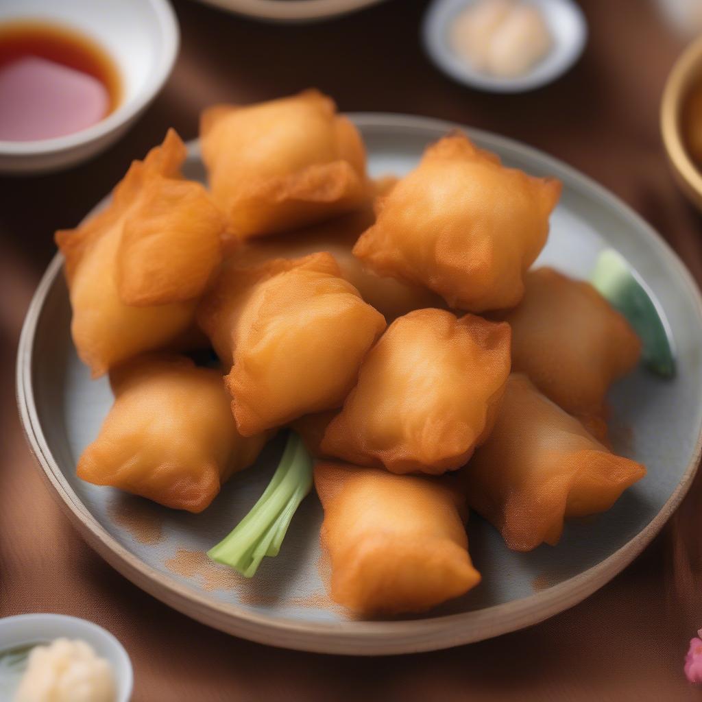 Các loại dimsum chiên giòn rụm