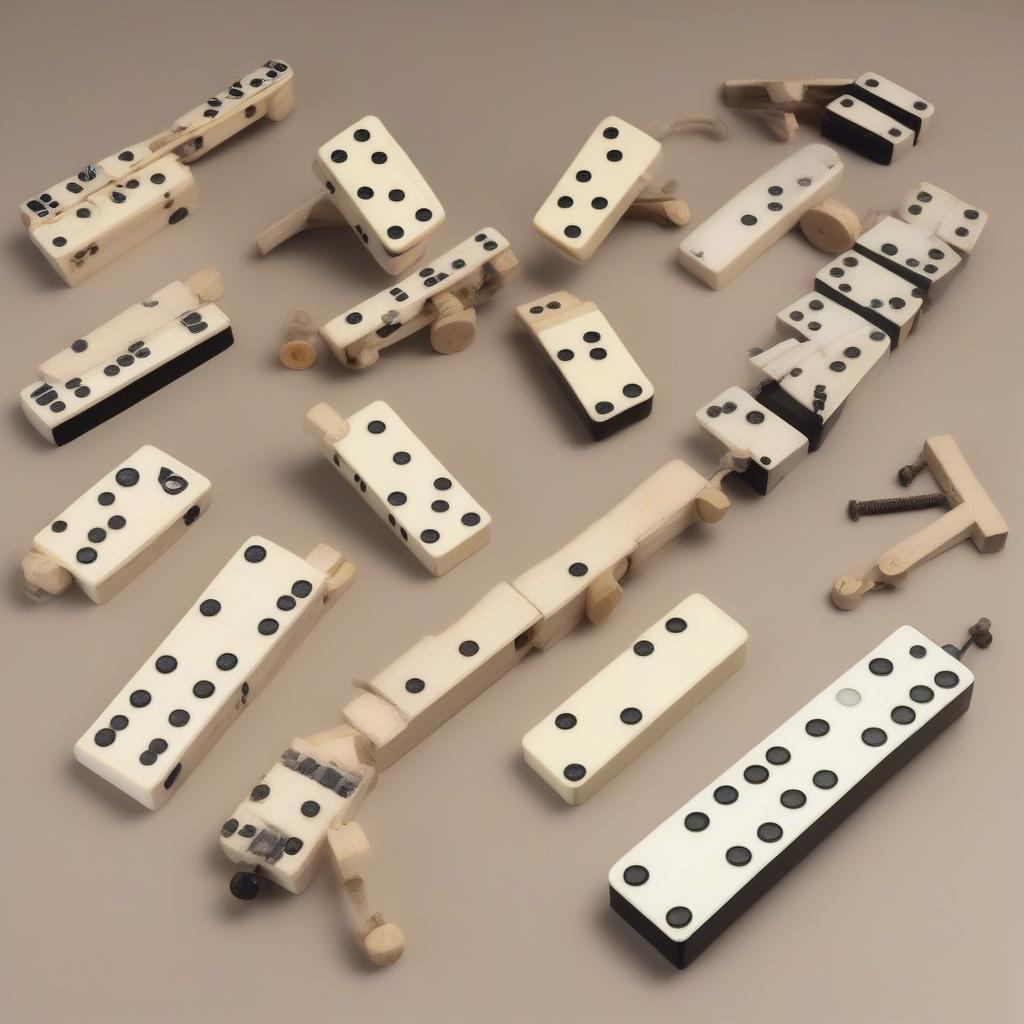 Phân loại domino nút gạt theo số lượng nút gạt và kiểu dáng