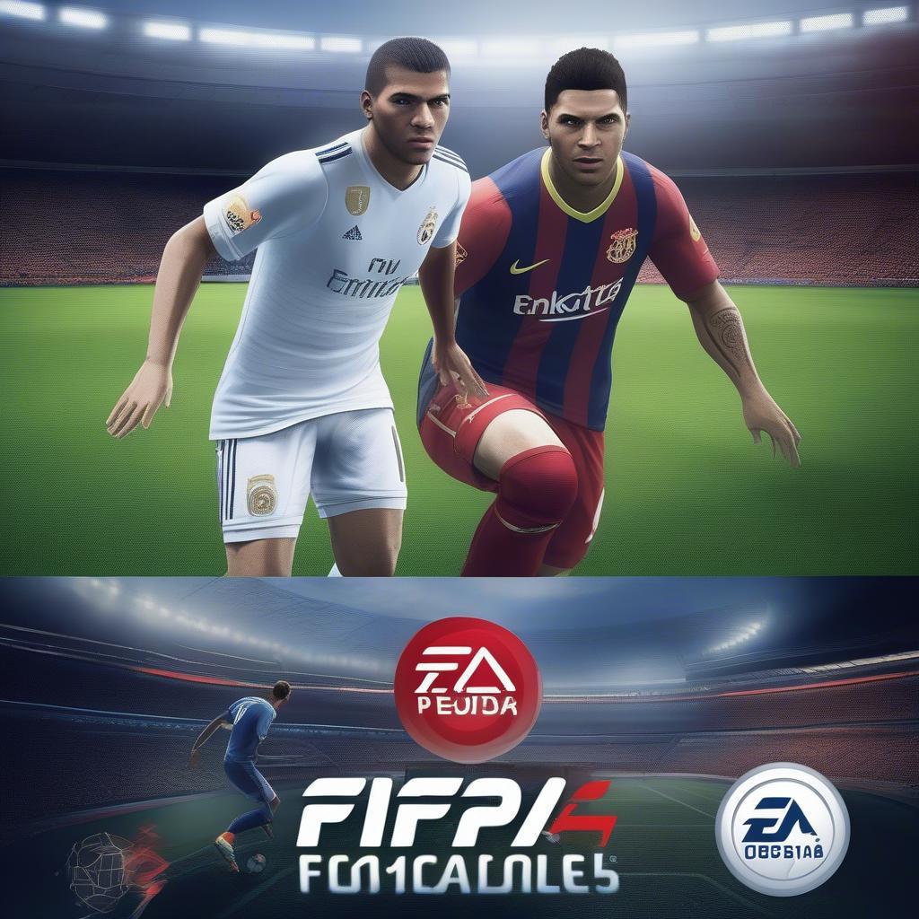 Game bóng đá FIFA và PES trên console