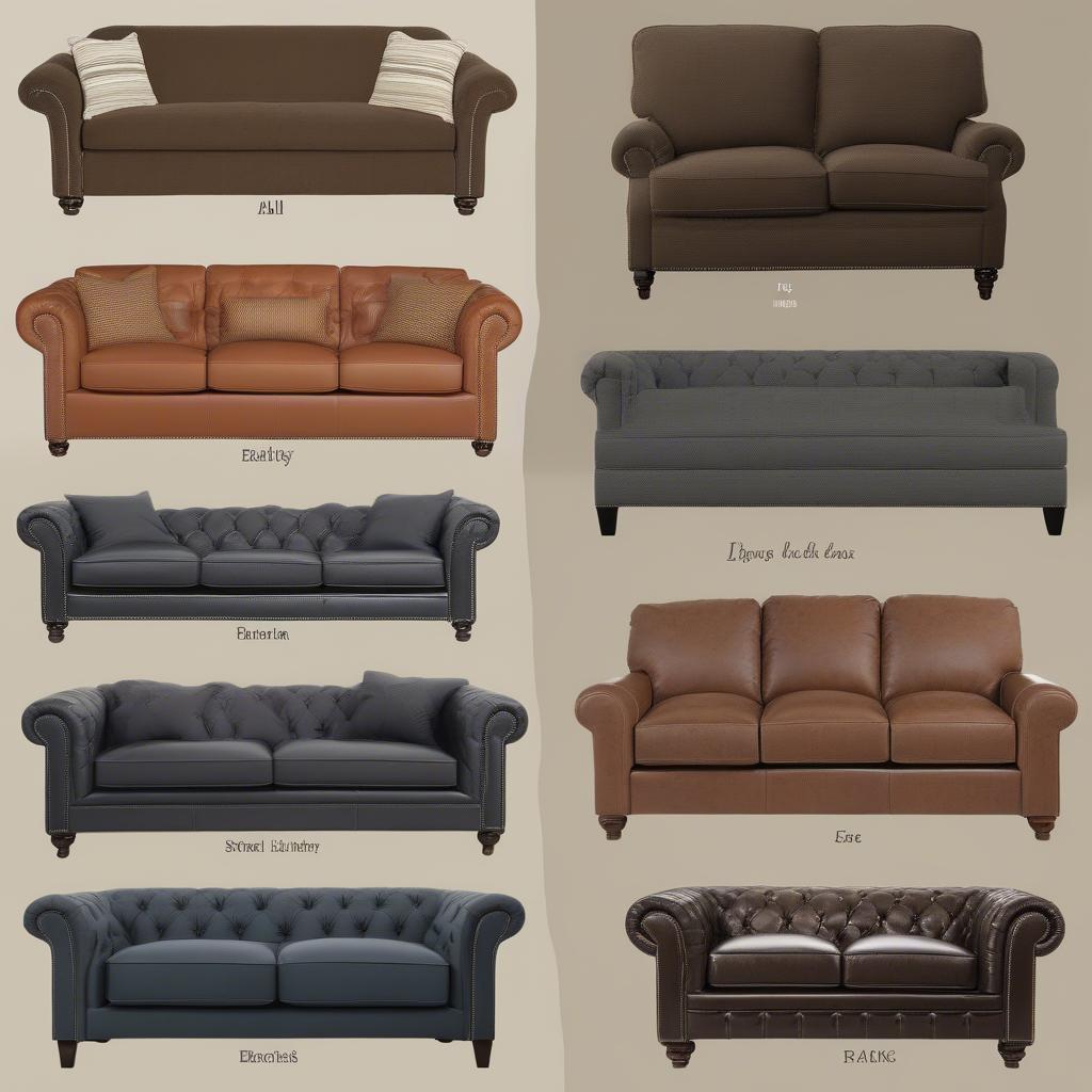 Ghế sofa thư giãn: Phân loại theo kiểu dáng