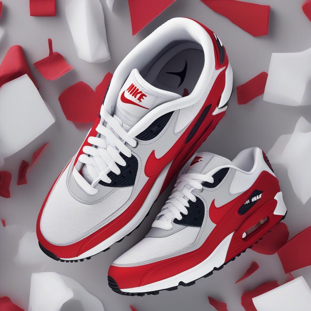 Giày Nike Air Max 90 Đỏ Trắng