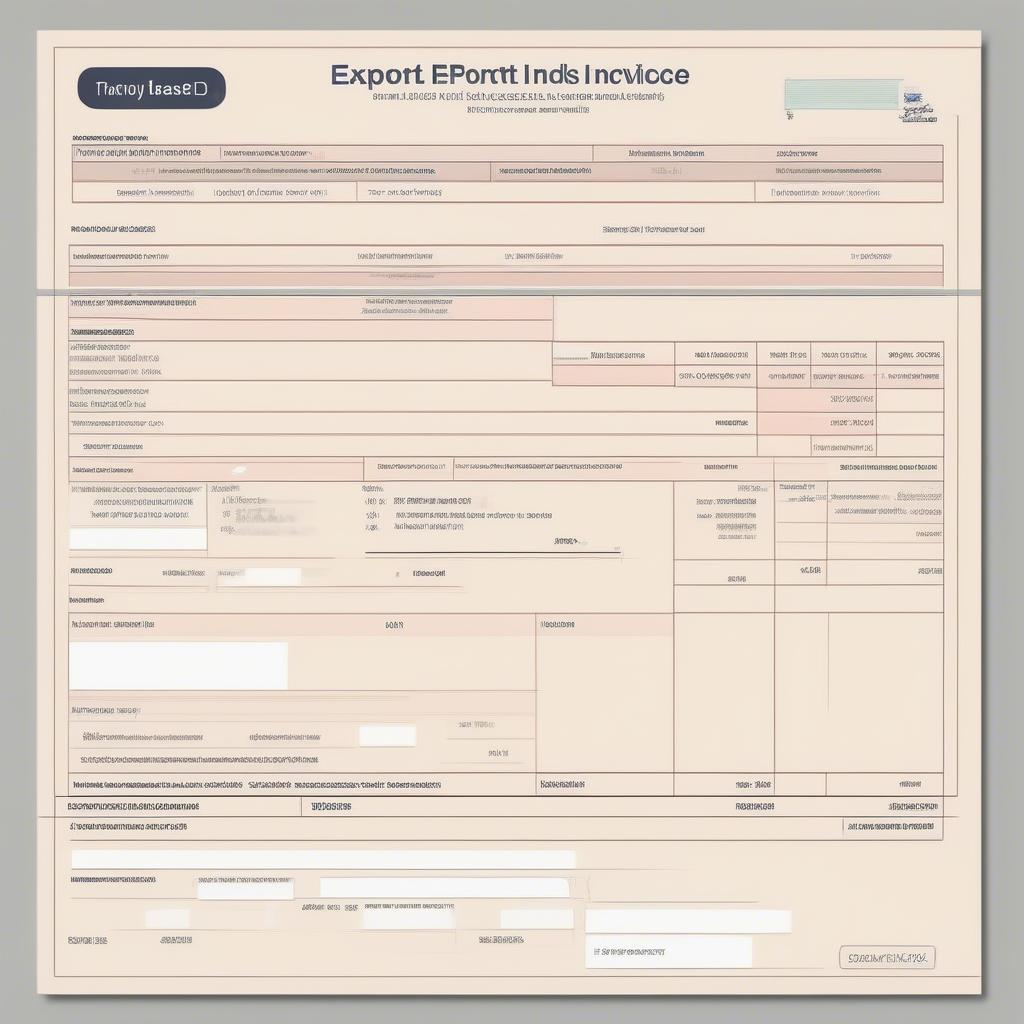 Export Invoice Sample