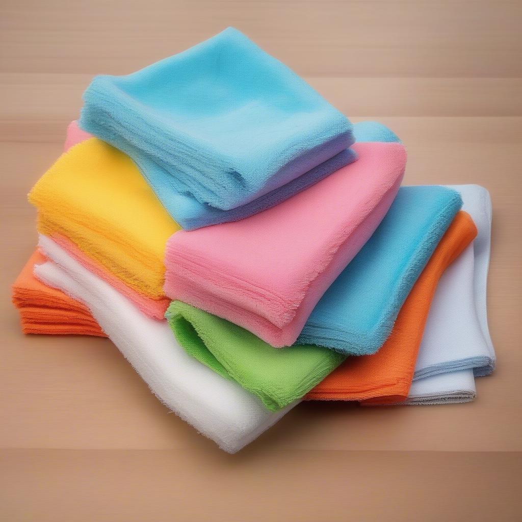 Khăn lau nhà microfiber với khả năng thấm hút tốt và làm sạch hiệu quả