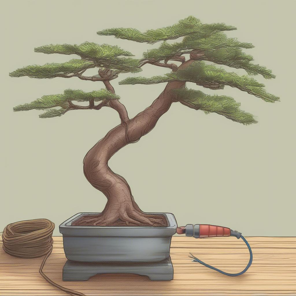 Kỹ thuật uốn dây bonsai đúng cách