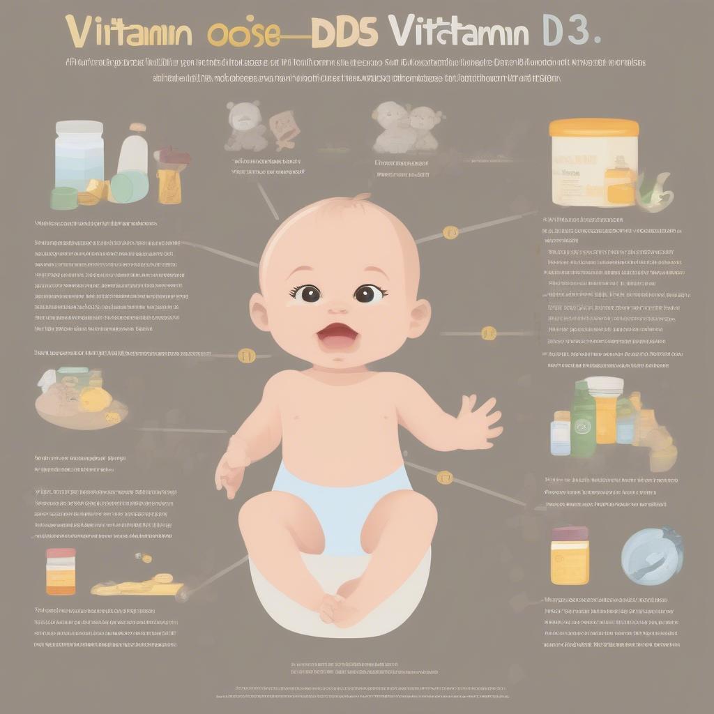 Liều lượng vitamin D3 cho bé